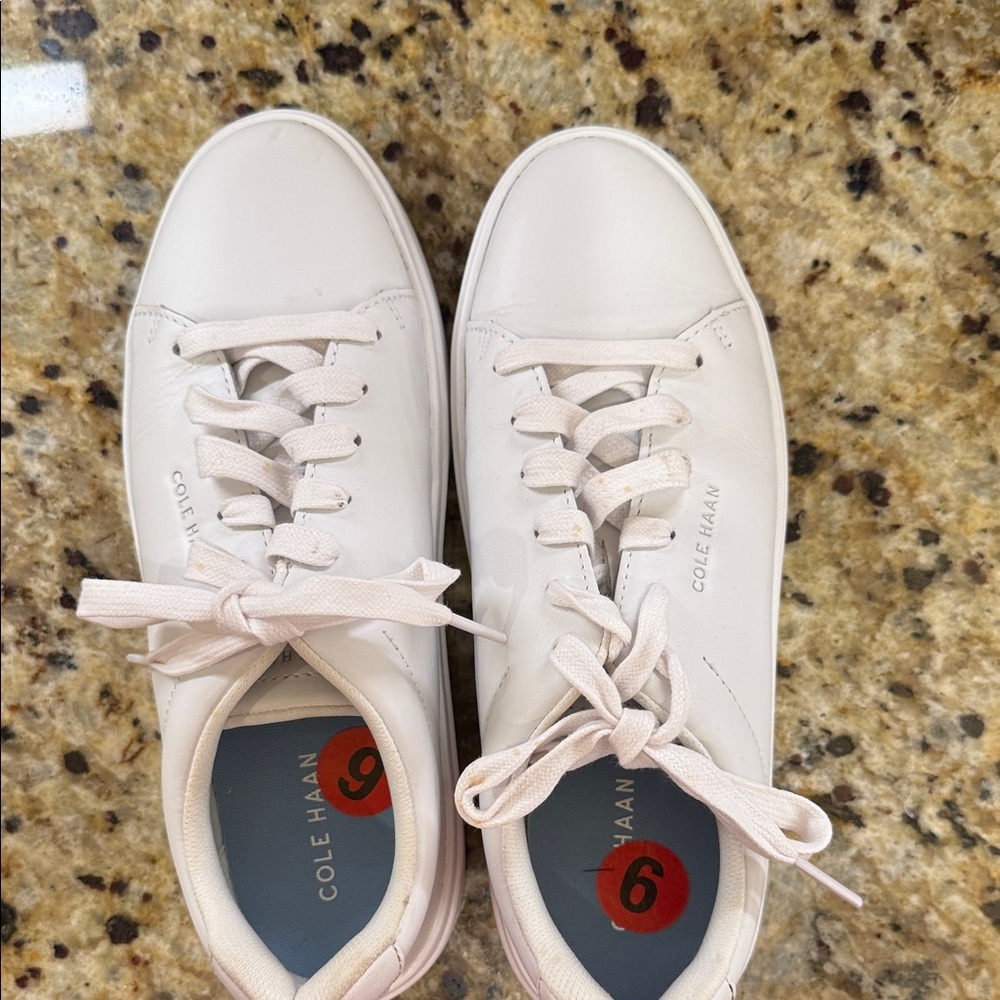 Cole Haan Women's Cream Sneakers - Picture 3 of 3